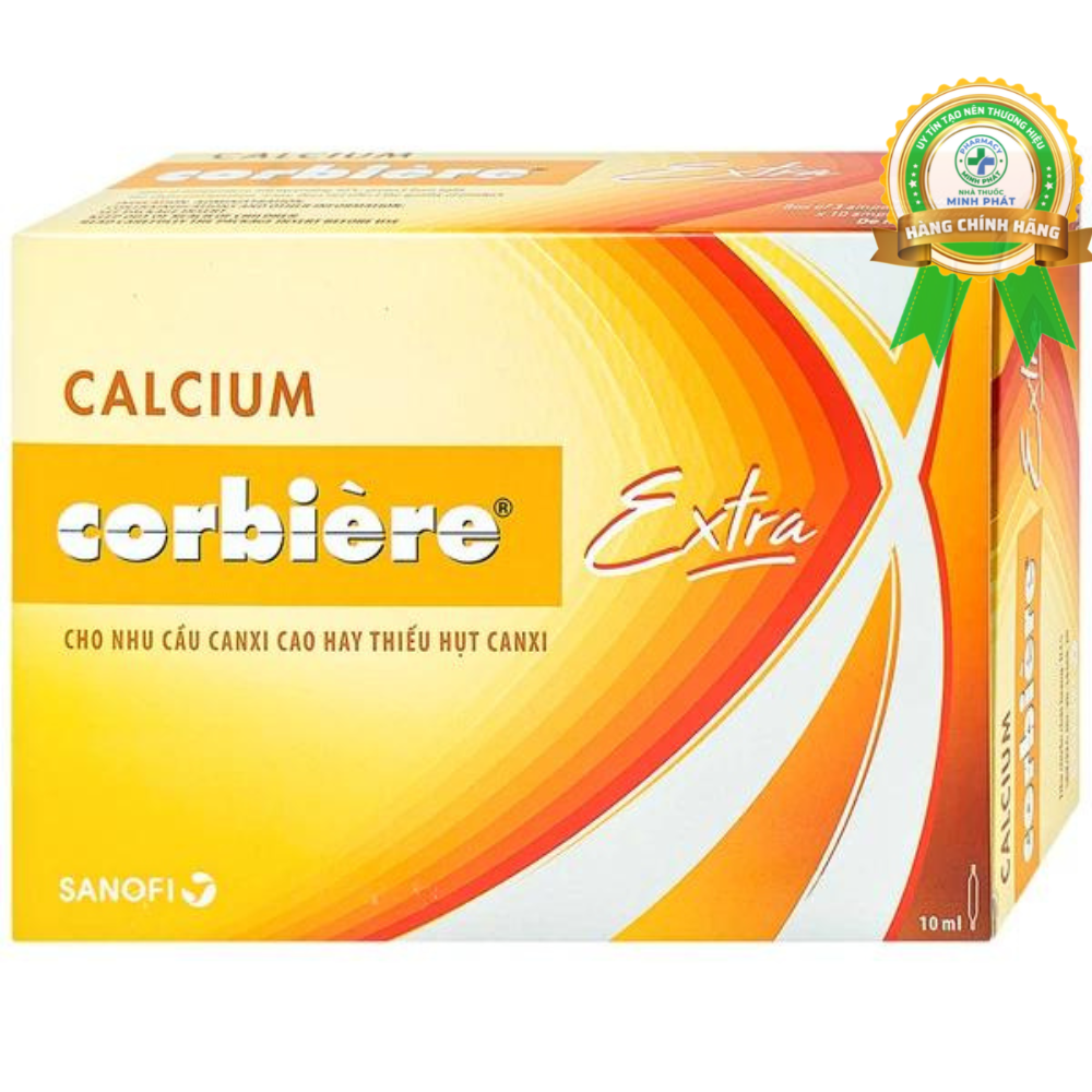 Dung Dịch Uống Calcium Corbiere Extra 10Ml Sanofi Bổ Sung Canxi (Hộp 3 Vỉ X 30 Ống)